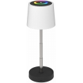 Lampada da tavolo ricaricabile per esterni LED RGBW dimmerabile, 2W/5V, IP44, 1200 mAh, grigio