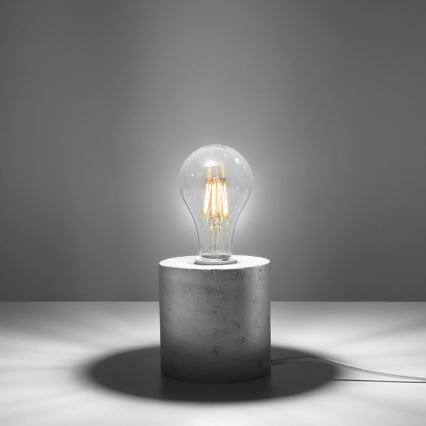 Lampada da tavolo SALGADO 1xE27/60W/230V cemento