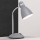 Lampada da tavolo SCHOOL 1xE27/40W/230V grigia/cromo opaco