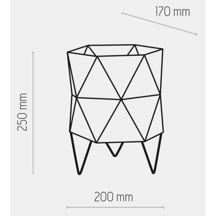 Lampada da tavolo SIRO 1xE27/15W/230V bianca/argento