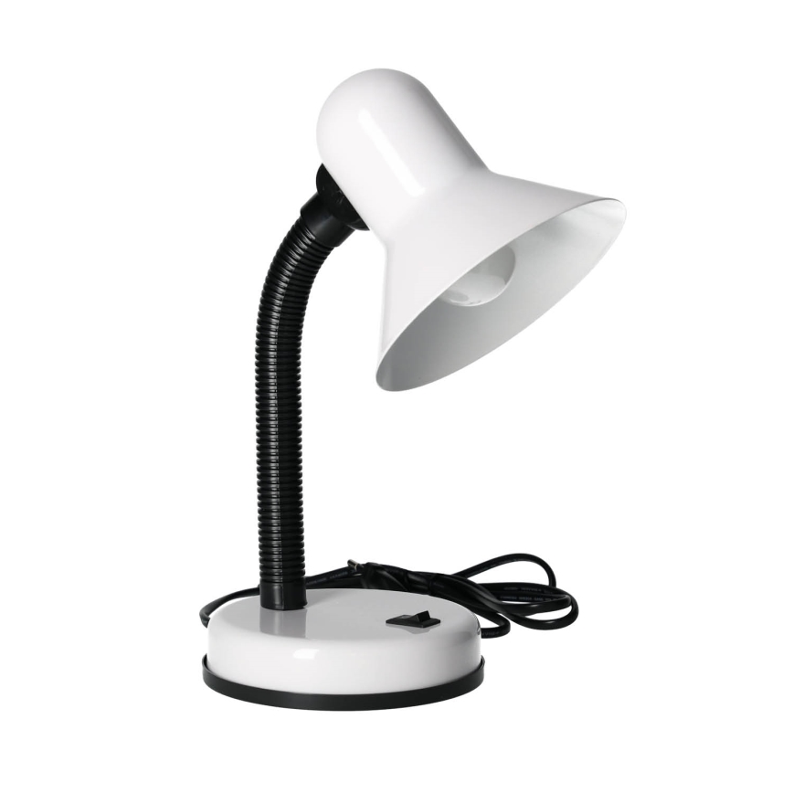Lampada da tavolo SMIESZEK 1xE27/40W/230V bianco