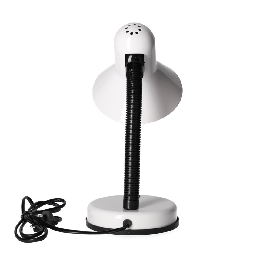 Lampada da tavolo SMIESZEK 1xE27/40W/230V bianco