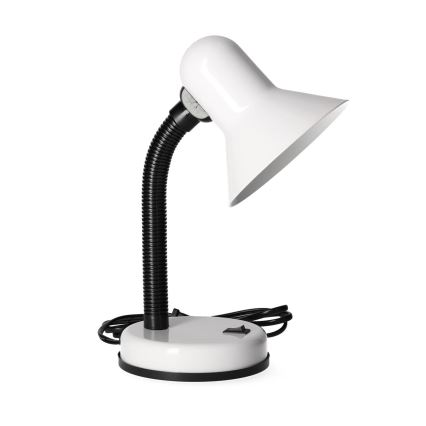 Lampada da tavolo SMIESZEK 1xE27/40W/230V bianco