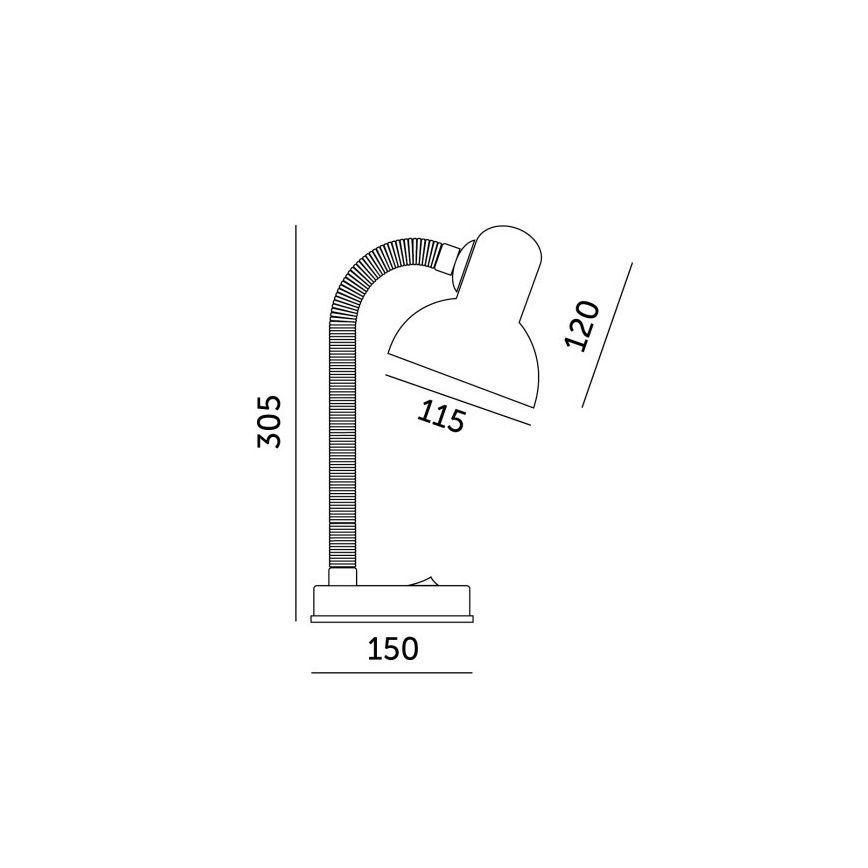 Lampada da tavolo SMIESZEK 1xE27/40W/230V rosa
