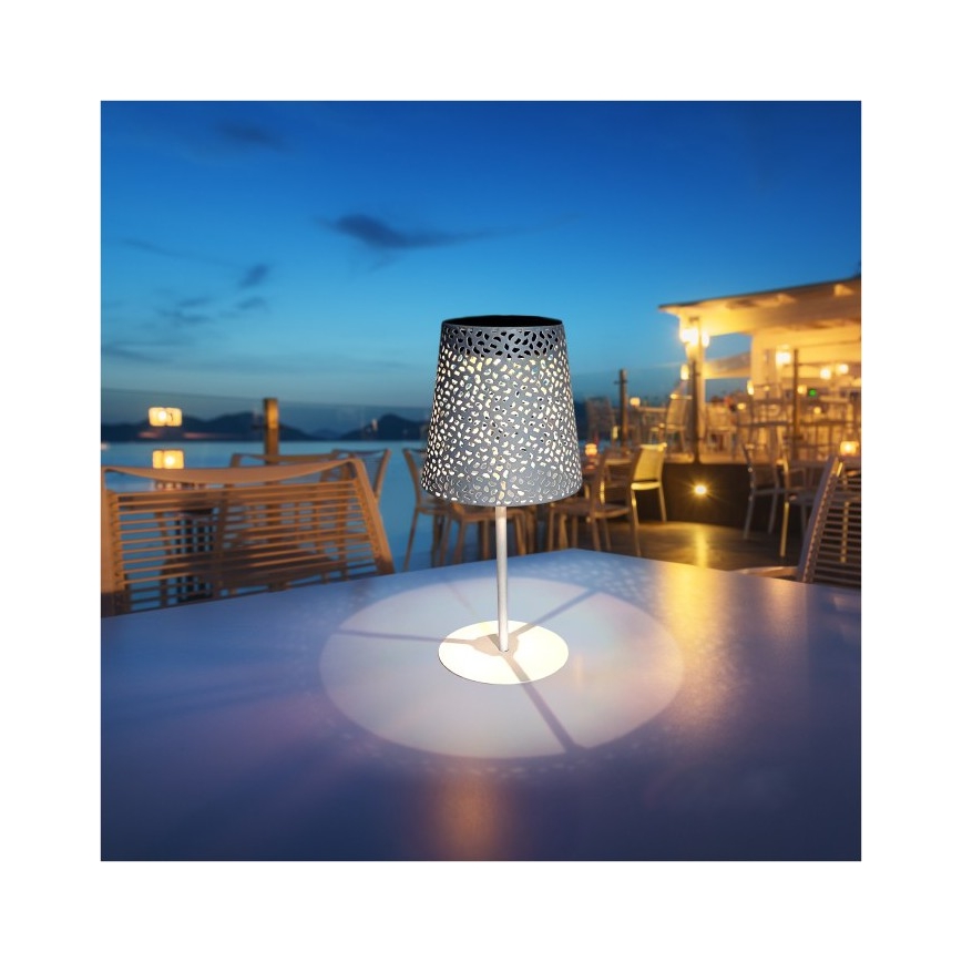 Lampada da tavolo solare a LED LUVETRA LED/1xAA 4000K IP44 200 mAh bianca