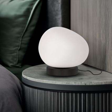 Lampada da tavolo STONES 1xE27/40W/230V nera