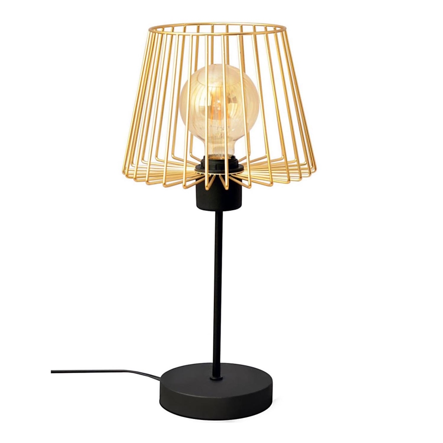 Lampada da tavolo TORRI 1xE27/15W/230V oro/nero