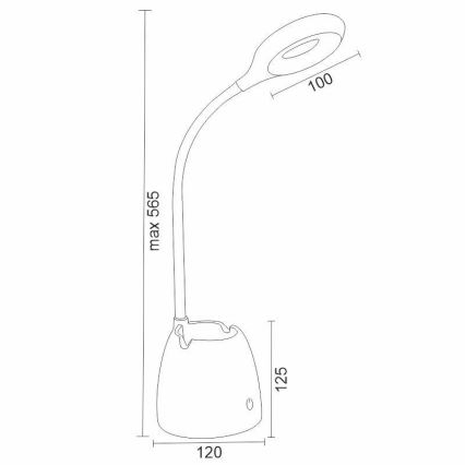 Lampada da tavolo touch LED Dimmerabile ALEXA LED/5W/230V