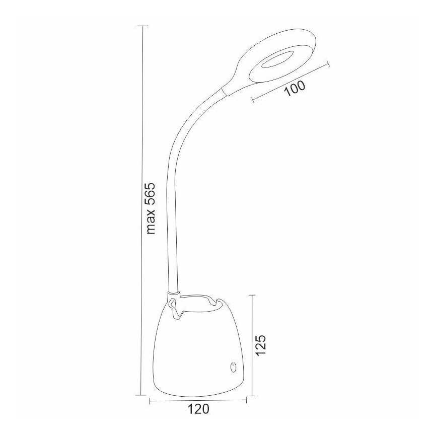 Lampada da tavolo touch LED Dimmerabile ALEXA LED/5W/230V