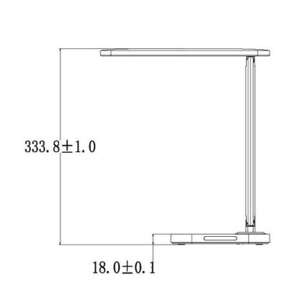 Lampada da tavolo touch LED dimmerabile con connettore USB KIARA LED/7W/230V bianco