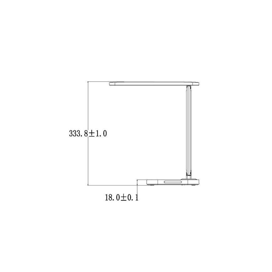 Lampada da tavolo touch LED dimmerabile con connettore USB KIARA LED/7W/230V nero