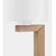 Lampada da tavolo TROY 1xE27/15W/230V bianco/legno