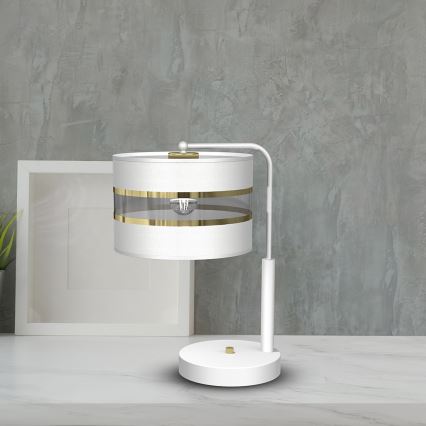 Lampada da tavolo ULTIMO 1xE27/6W/230V bianca
