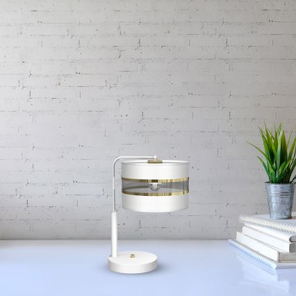 Lampada da tavolo ULTIMO 1xE27/6W/230V bianca