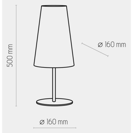 Lampada da tavolo UMBRELLA 1xE27/15W/230V blu