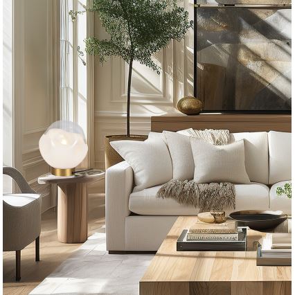 Lampada da tavolo VANA 1xE27/40W/230V crema/oro