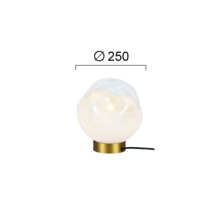 Lampada da tavolo VANA 1xE27/40W/230V crema/oro