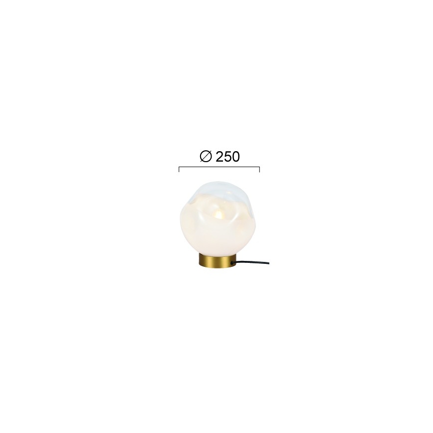 Lampada da tavolo VANA 1xE27/40W/230V crema/oro