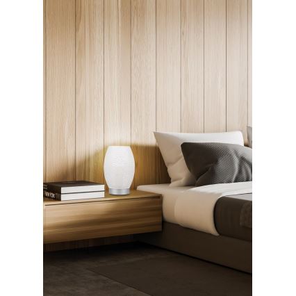 Lampada da tavolo VENUS 1xE27/60W/230V bianco/argento