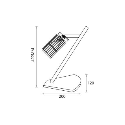 Lampada da tavolo VERTICAL 1xGU10/8W/230V bianco