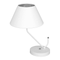 Lampada da tavolo VICTORIA 1xE27/60W/230V bianco