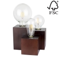 Lampada da tavolo VINCENT 3xE27/15W/230V - certificato FSC