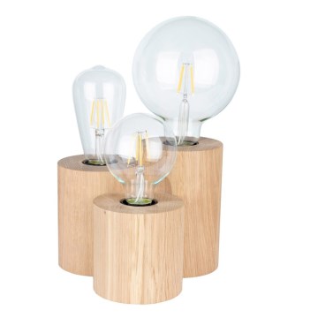 Lampada da tavolo VINCENT 3xE27/15W/230V, finitura rovere