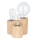 Lampada da tavolo VINCENT 3xE27/15W/230V, finitura rovere