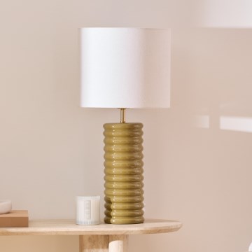 Lampada da tavolo VINUS 1xE27/60W/230V khaki - Atmosphera