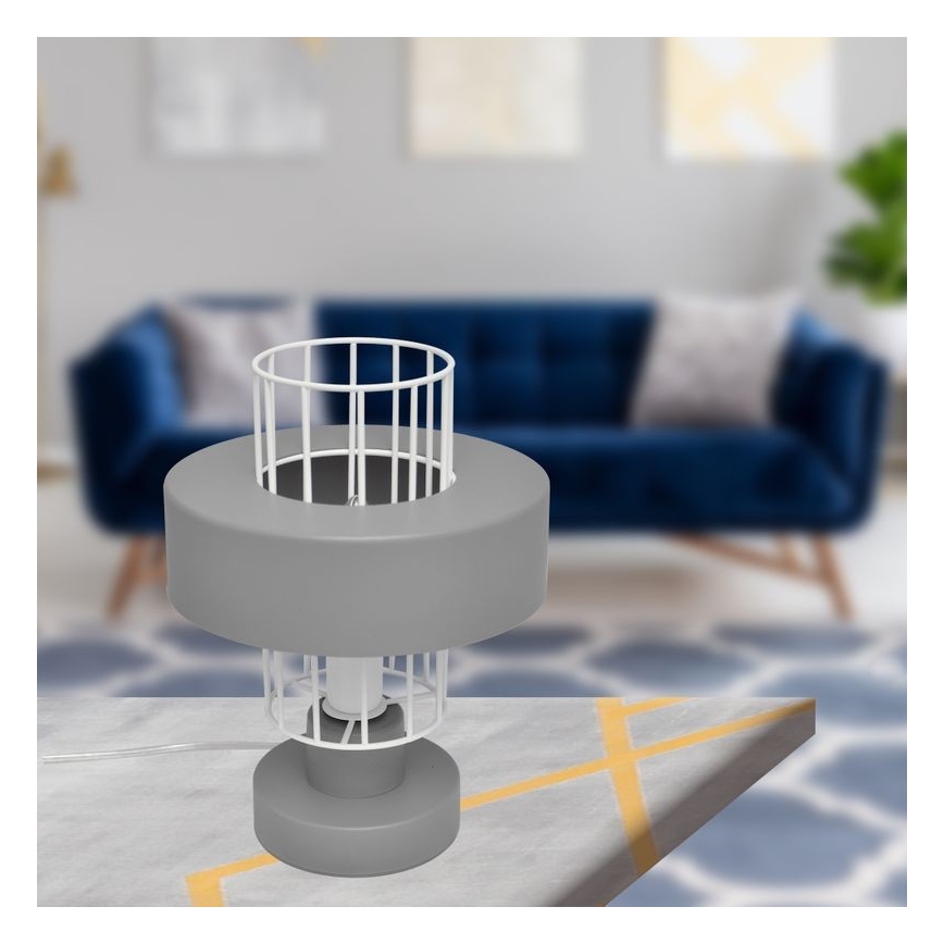 Lampada da tavolo VOLTA 1xE14/15W/230V grigia