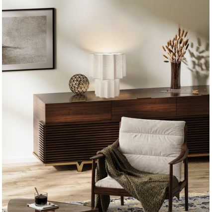 Lampada da tavolo WAVY 1xE27/14W/230V beige