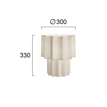 Lampada da tavolo WAVY 1xE27/14W/230V beige