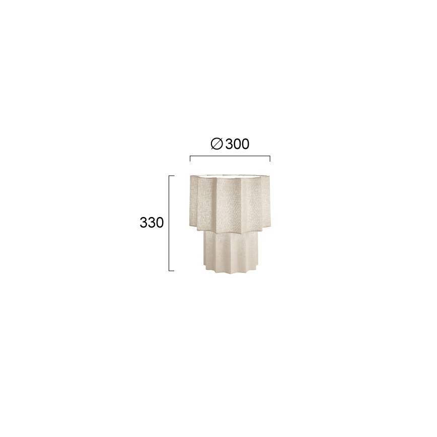 Lampada da tavolo WAVY 1xE27/14W/230V beige