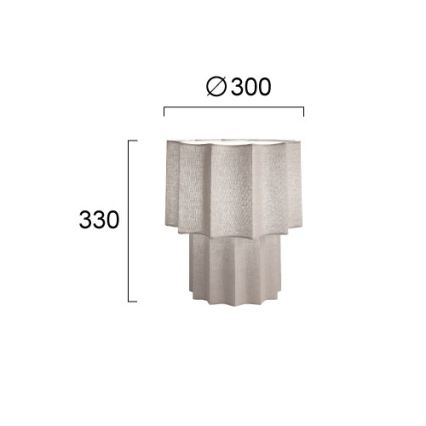 Lampada da tavolo WAVY 1xE27/14W/230V grigia