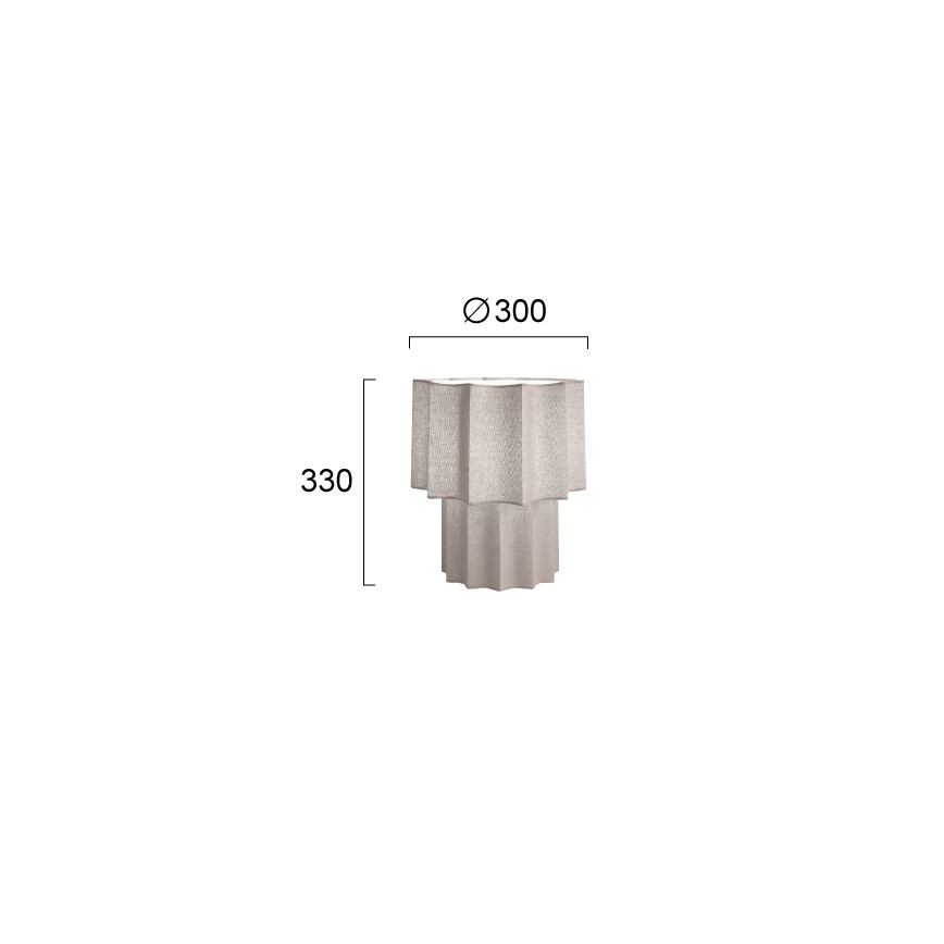 Lampada da tavolo WAVY 1xE27/14W/230V grigia