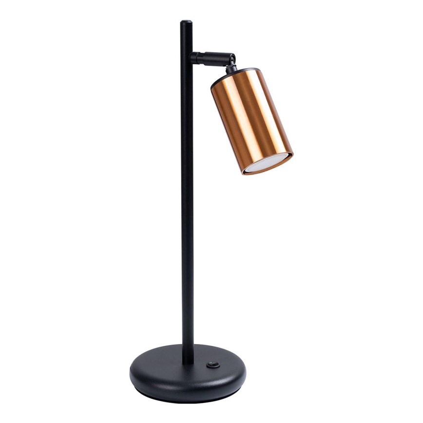 Lampada da tavolo WINX 1xGU10/10W/230V nero/rame