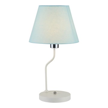 Lampada da tavolo YORK 1xE14/60W/230V bianco/blu