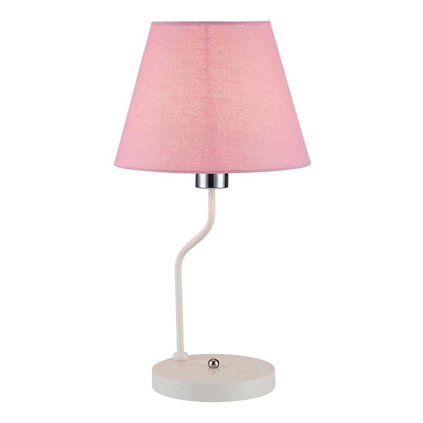 Lampada da tavolo YORK 1xE14/60W/230V rosa/bianco