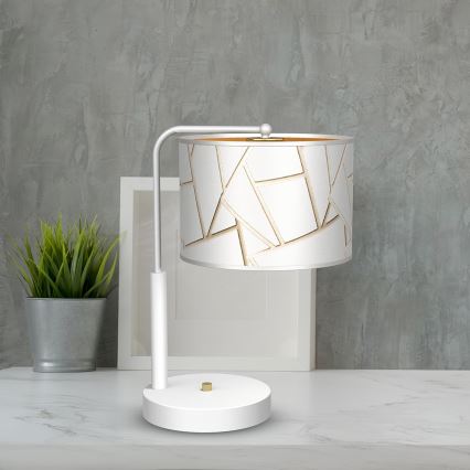 Lampada da tavolo ZIGGY 1xE27/60W/230V oro bianco