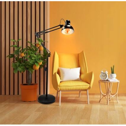 Lampada da terra 1xE27/40W/230V nera