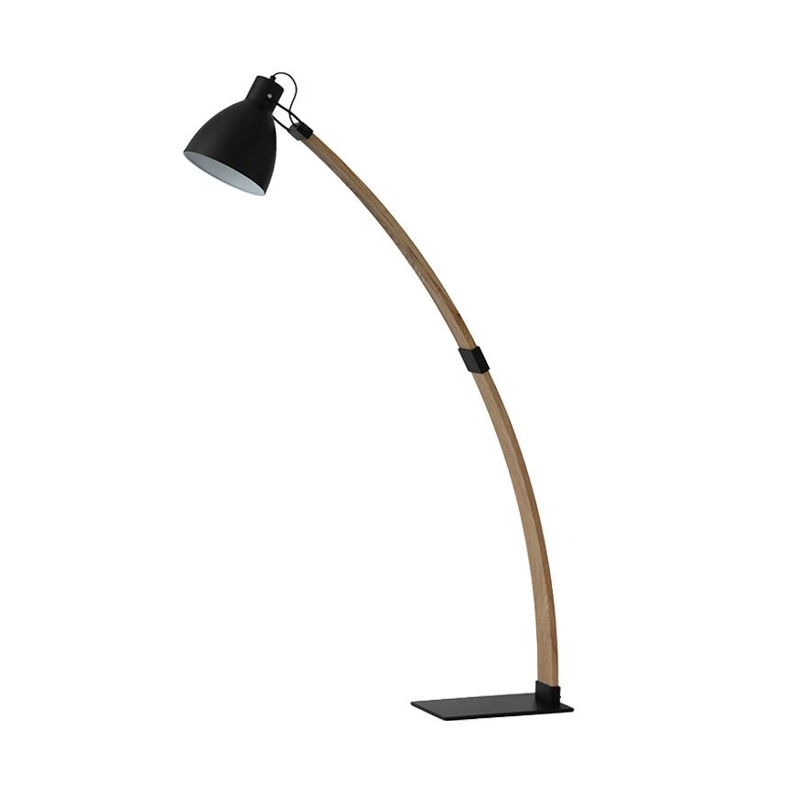 Lampada da terra 1xE27/60W/230V frassino/nero