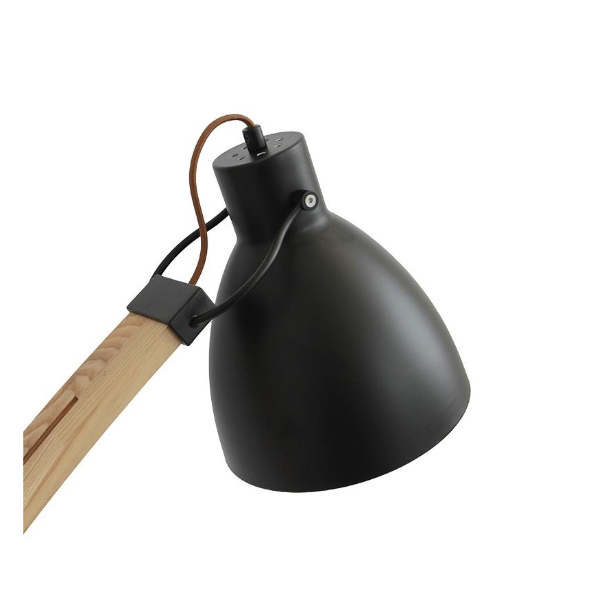 Lampada da terra 1xE27/60W/230V frassino/nero