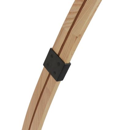Lampada da terra 1xE27/60W/230V frassino/nero