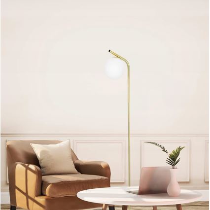 Lampada da terra 1xG9/40W/230V oro/bianco
