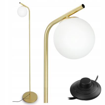 Lampada da terra 1xG9/40W/230V oro/bianco
