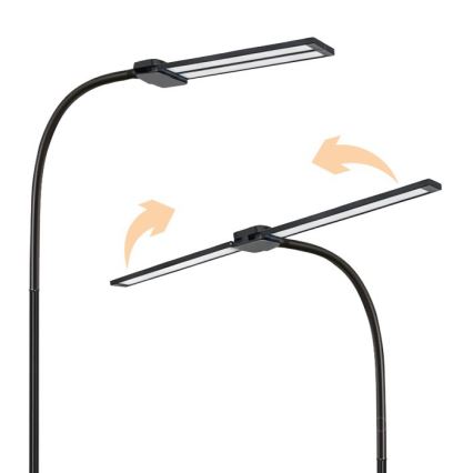 Lampada da terra a LED dimmerabile TEILO LED/14W/230V 3000/4000/6000K nera