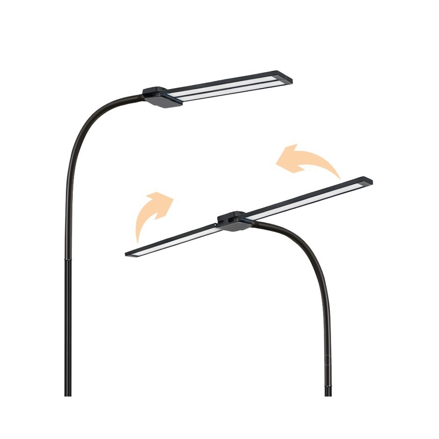 Lampada da terra a LED dimmerabile TEILO LED/14W/230V 3000/4000/6000K nera