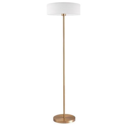 Lampada da terra a LED TUNJA 1xE27/20W/230V Ø 38 cm oro/bianco