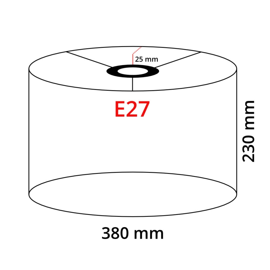 Lampada da terra a LED TUNJA 1xE27/20W/230V Ø 38 cm oro/nero