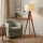 Lampada da terra AIDA 1xE27/15W/230V rovere/crema